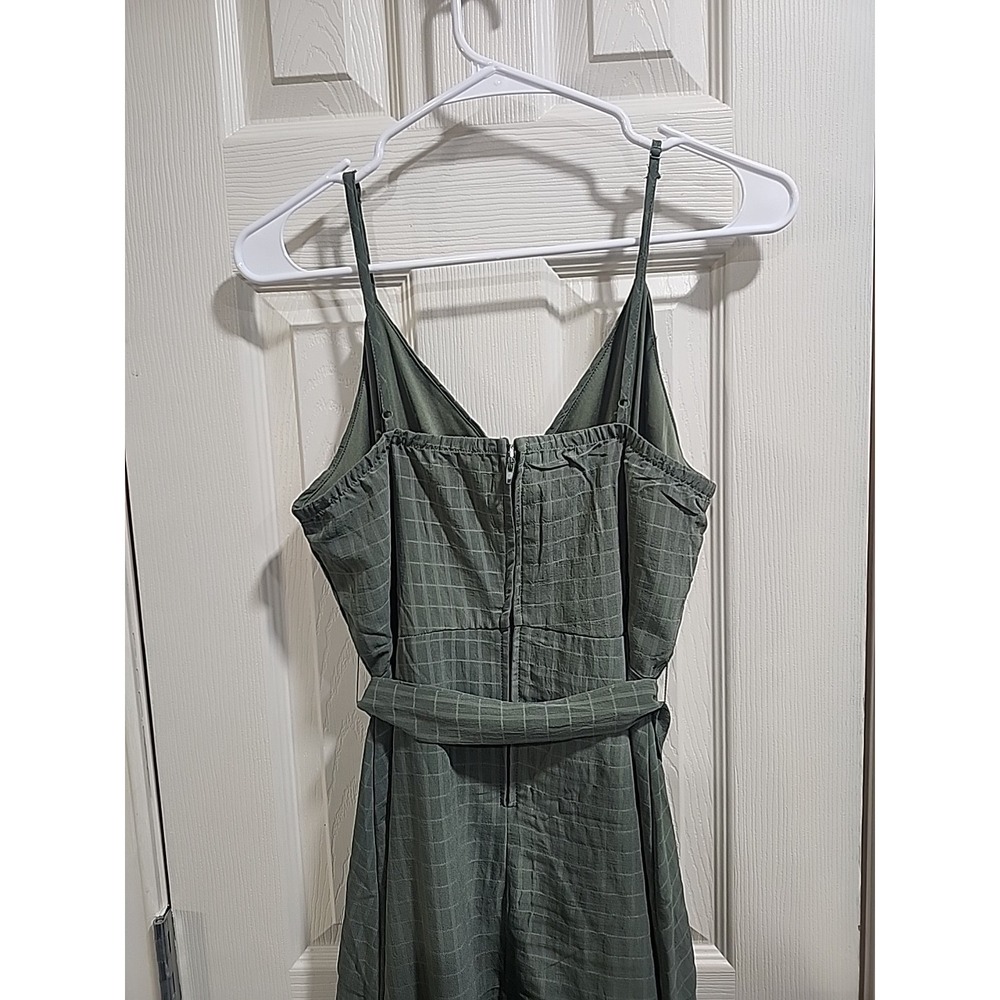 Ruffle Tiered Sage Green  mini dress size M flare cami Top Fairycore  Dainty - Picture 8 of 16